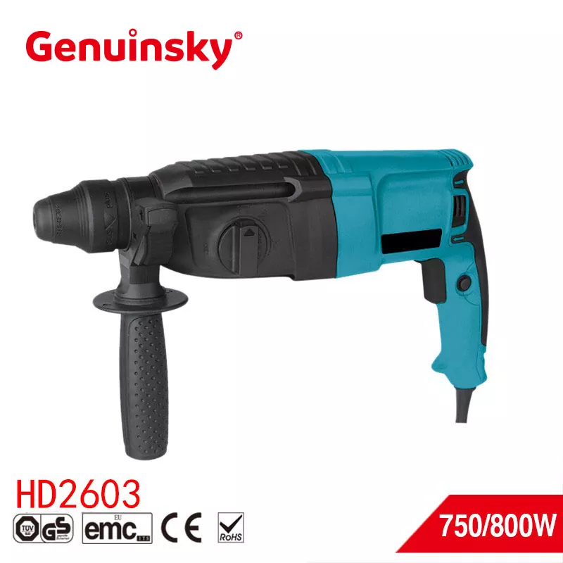 26 mm 4 Función Taladro de martillo 750W