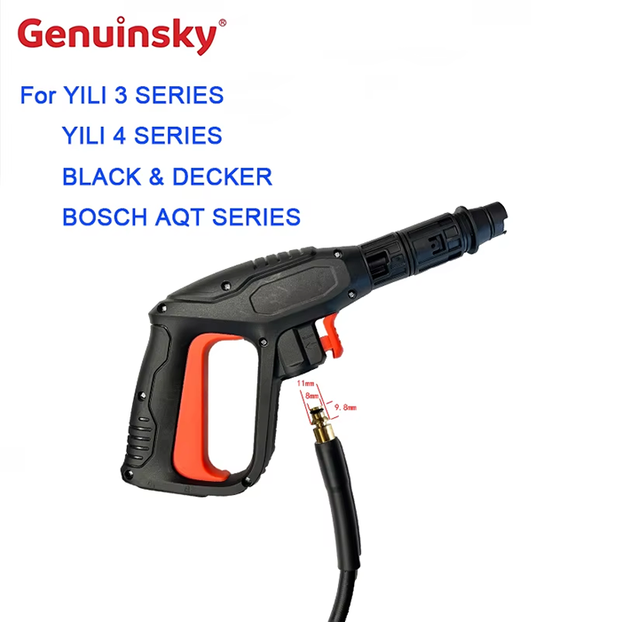 Pistola pulverizadora de alta presión para las series YILI 3/4, B y D, y Bosch AQT