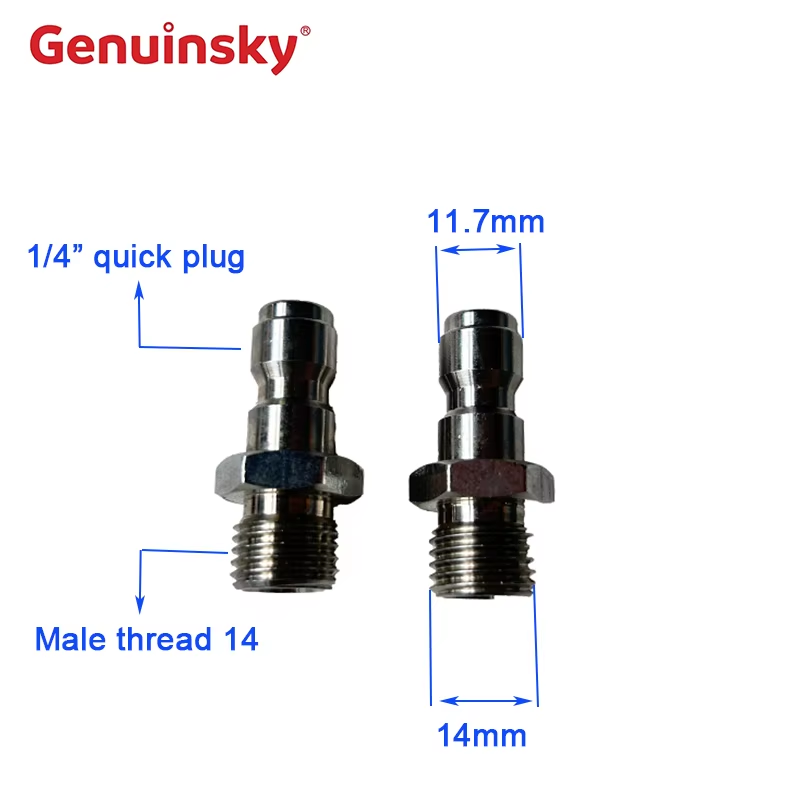 Enchufes de liberación rápida de acero inoxidable 1/4 pulgadas